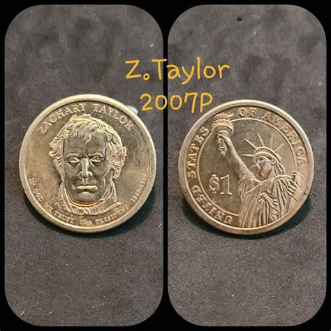 2007P Zachary Taylor Dollar Coin President Dollars | Etsy