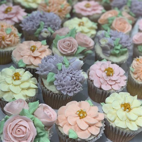 Pastel Flower Cupcake Assortment - Hayley Cakes and Cookies Hayley ...