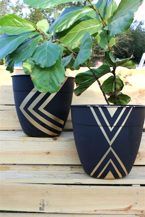 Snazzy Painted Planter Pots