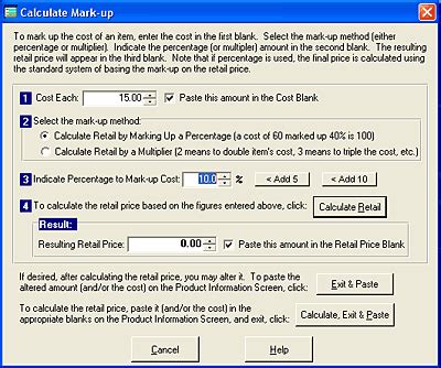 Mark-up Calculator