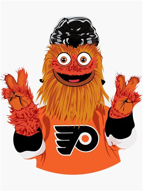 "Gritty The Flyer" Sticker for Sale by Perry Sosi | Redbubble