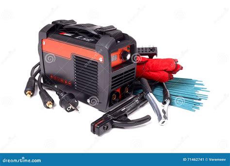 Equipment for Electric Arc Welding Stock Image - Image of construction, horizontal: 71462741