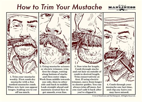 How to Trim Your Mustache: An Illustrated Guide | The Art of Manliness