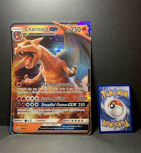 Mavin | Pokemon Detective Pikachu CHARIZARD GX SM195 JUMBO OVERSIZED Promo Card NM