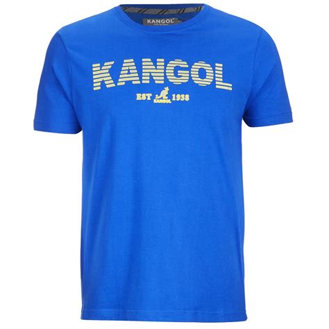 Kangol Men's Lance Print T-Shirt - Ocean Blue Clothing | Zavvi.com