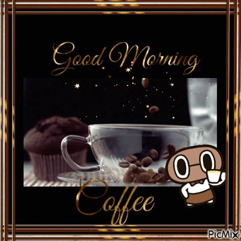 Good Morning Coffee - GIF animé gratuit - PicMix