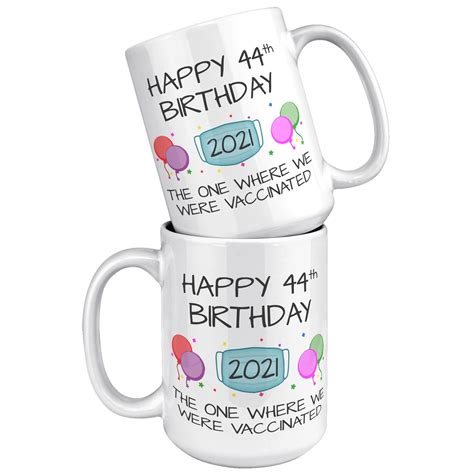 44th Birthday Mug 44th Birthday Gift for Women Men Gift for | Etsy