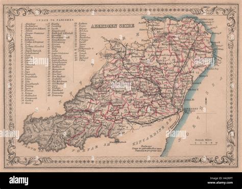 Map of aberdeenshire hi-res stock photography and images - Alamy