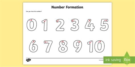 Number Formation Worksheets | Tracing Numbers (teacher made)