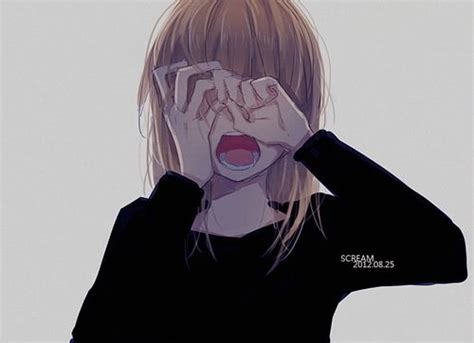 crying anime girl Blank Template - Imgflip