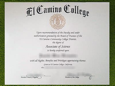 Guaranteed methods to get fake El Camino College diploma