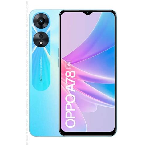 Oppo A78 5G Dual SIM Glowing Blue 128GB and 4GB RAM (6932169326087) | Movertix Mobile Phones Shop