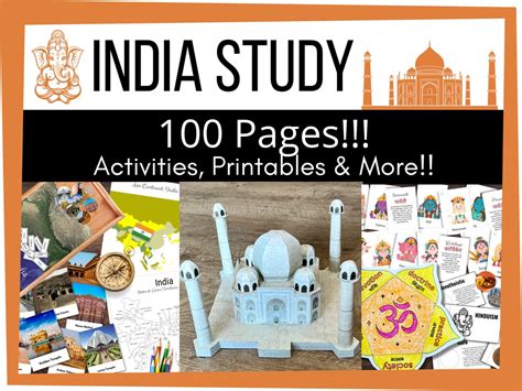 INDIA Cultural Country Asia Continent Study Educational Activity BUNDLE ...