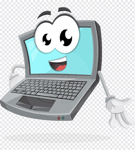 Laptop macbook cartoon, laptop, electrónica, computadora, dibujos animados png | PNGWing