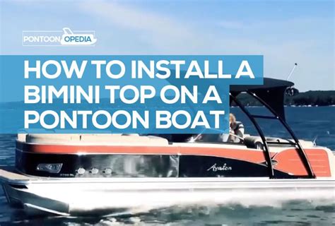 How to Install a Bimini Top on a Pontoon Boat in 5 Steps ** Video