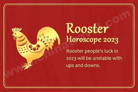 Rooster 2024 Horoscope Predictions - Glori Kalindi