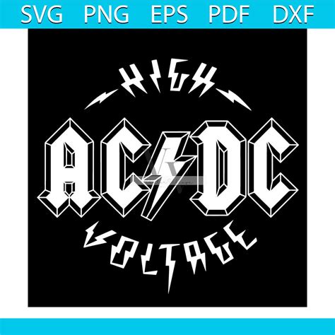 ACDC High Voltage Svg, Trending Svg, Music Band Svg, Rock Ba | Inspire ...