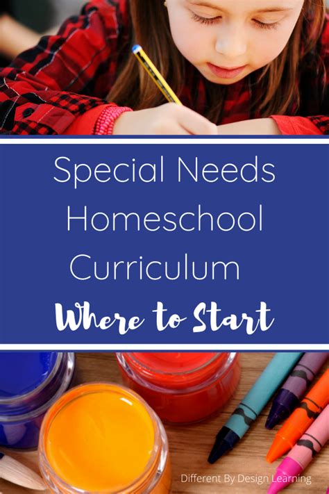 Special Needs Homeschool Curriculum: Where To Start | Different By ...