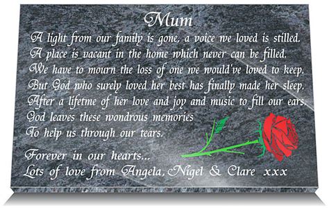 Mother grave marker monuments mothers grave decorations mother's day