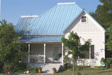 Blue Metal Roof House Colors