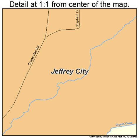 Jeffrey City Wyoming Street Map 5640555