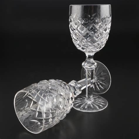 Waterford Crystal "Powerscourt" Claret Wine Glasses, Mid to Late 20th Century | EBTH