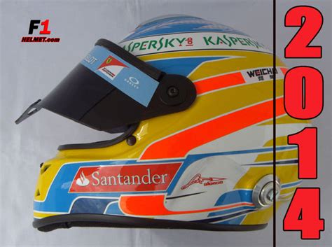 Fernando Alonso 2014 Replica Helmet / Ferrari F1 - www.F1Helmet.com