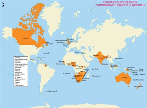 2010 Commonwealth Games Participating Nations