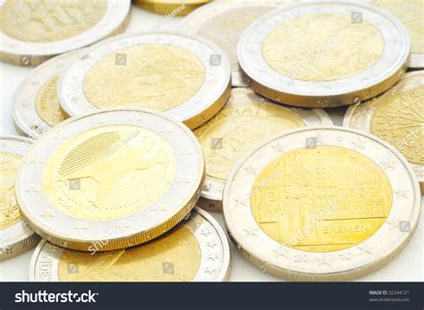 Various Euro Coins From Different Countries. Stock Photo 52344121 ...