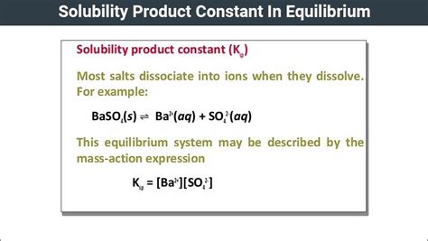 Solubility Product Constant In Equilibrium | Ion Activity Product