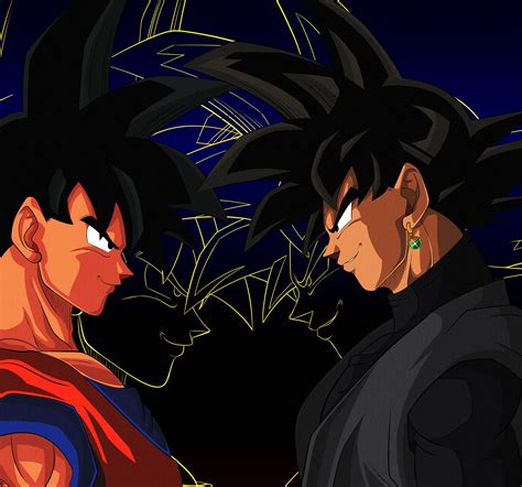 Goku vs Goku Black fanart : dbz