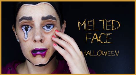 Melted face makeup effect