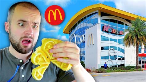 Eating At The World's LARGEST McDonald's! Menu Review! - YouTube