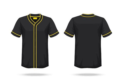 Maqueta de la camiseta del béisbol | Vector Premium