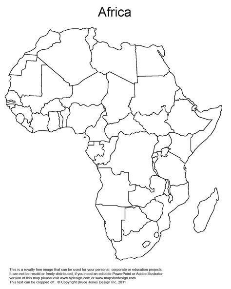 Africa Map Blank Pdf | Map Of Africa