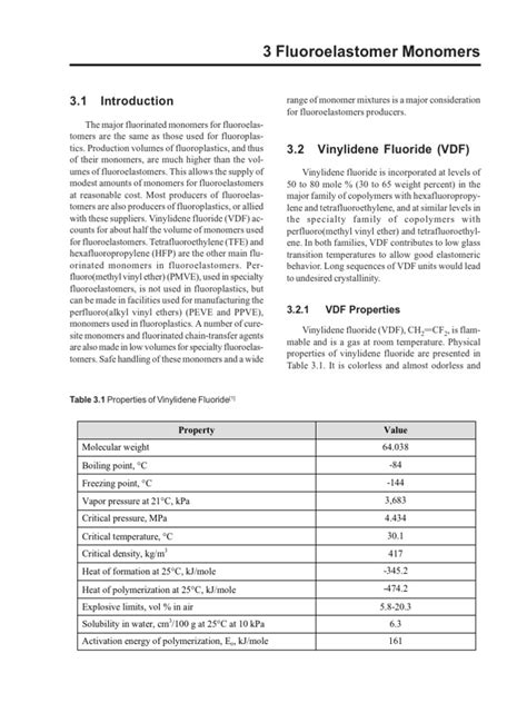 3 Fluoroelastomer Monomers 2006 Fluoroelastomers Handbook | PDF