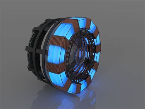 Iron Man Arc Reactor MK1 free 3D Model MAX OBJ FBX MTL - CGTrader.com