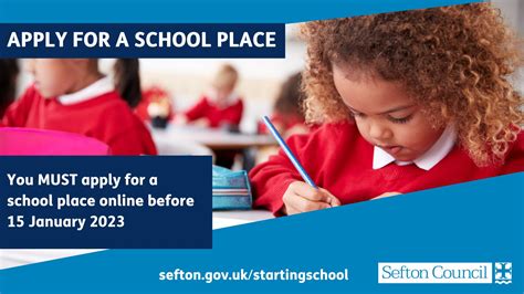 Sefton Council on Twitter: "If your child needs a Primary School place in Sept 2023, you need to ...