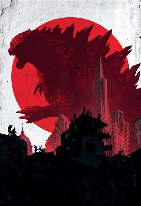 Godzilla [Hi-Res Textless Poster] by PhetVanBurton on DeviantArt