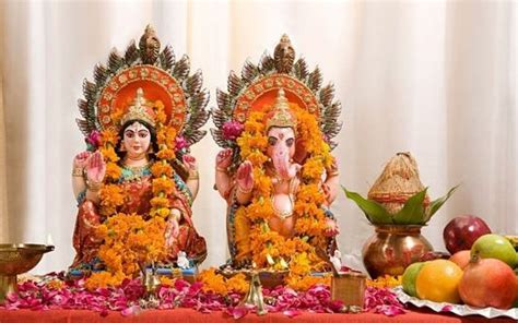 Diwali laxmi ganesh bhog pujan samagri puja vidhi