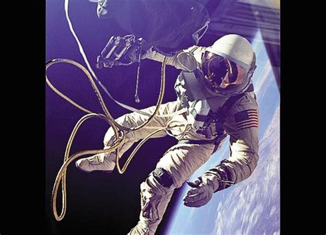 Gemini 4 Spacewalk, 1965 First American spacewalk (Russian Alexei Leonov beat Ed White by three ...