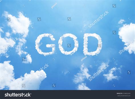 Clouds Word God Capital Letters On Stock Photo 318452243 | Shutterstock