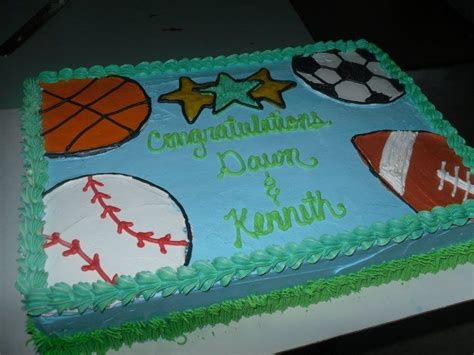 Sports Baby Shower Cake — Baby Shower | Baby shower cakes, Sports baby shower, Sports baby ...