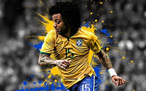 Download wallpapers Marcelo, Brazil national football team, portrait ...