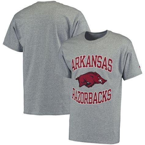 Arkansas Razorbacks Champion Tradition T-Shirt - Gray - Unique College ...