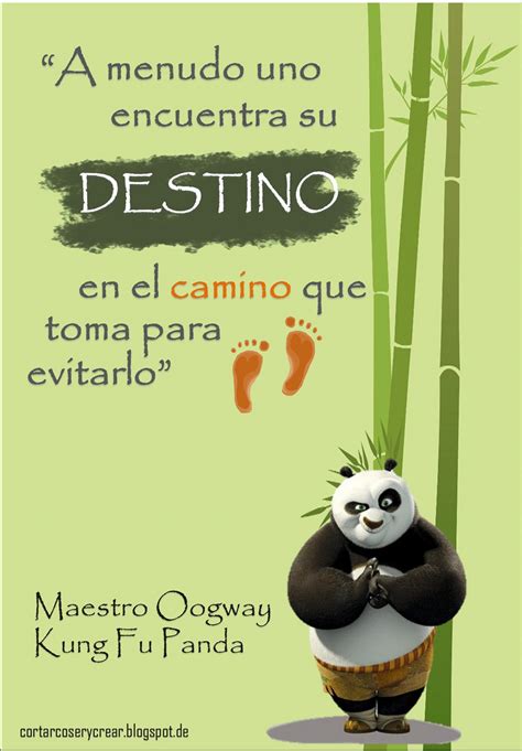 Enseñanzas del Maestro Oogway | Cortar, Coser y Crear