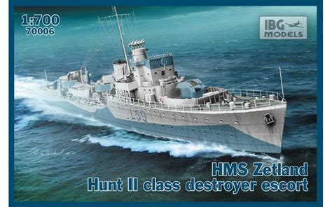 HMS Zetland 1942 Hunt II class destroyer escort - IBG 70006 ...