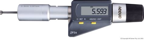 Digital Inside Micrometers - Accud Australia