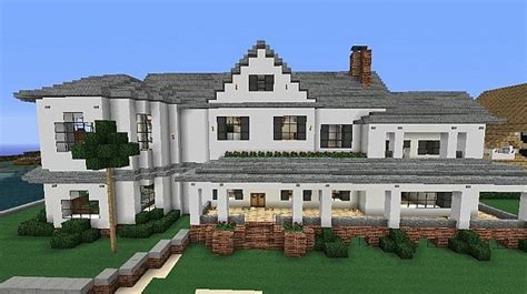 Modern White Beach House in Minecraft