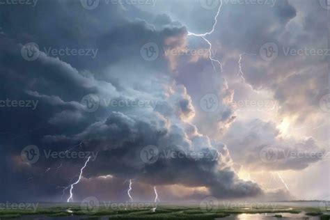 Thunderstorm Background, Stormy Sky Background, Thunderstorm Sky ...